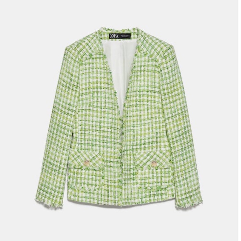 Worn ONCE ZARA TWEED BLAZER